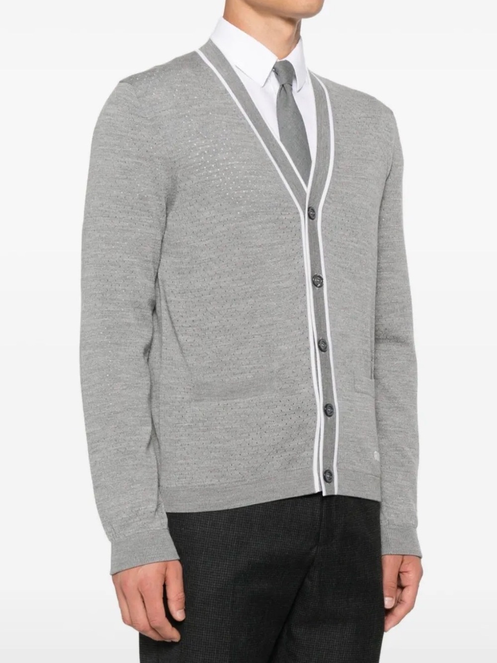 Gucci embroidered-logo cardigan